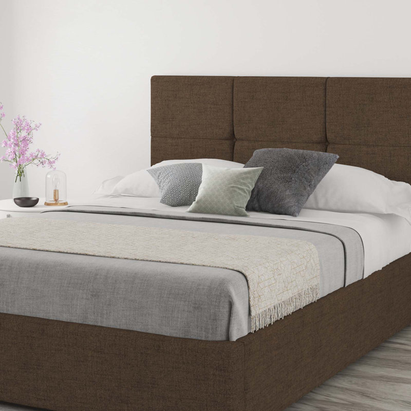 Kellen Upholstered Headboard, Single (3'), Knit Chocolate