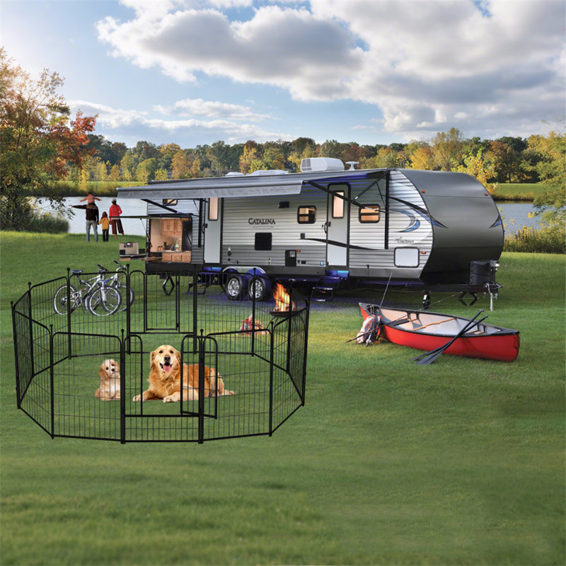 Metal Yard Kennel With 2 Doors