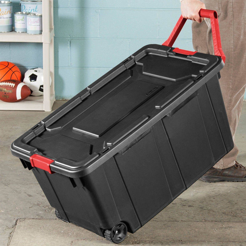 Plastic Storage Bin Set, 2 Pack