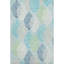 Tapis bleu sarcelle lavable à la machine Premium Prisco-1176540919