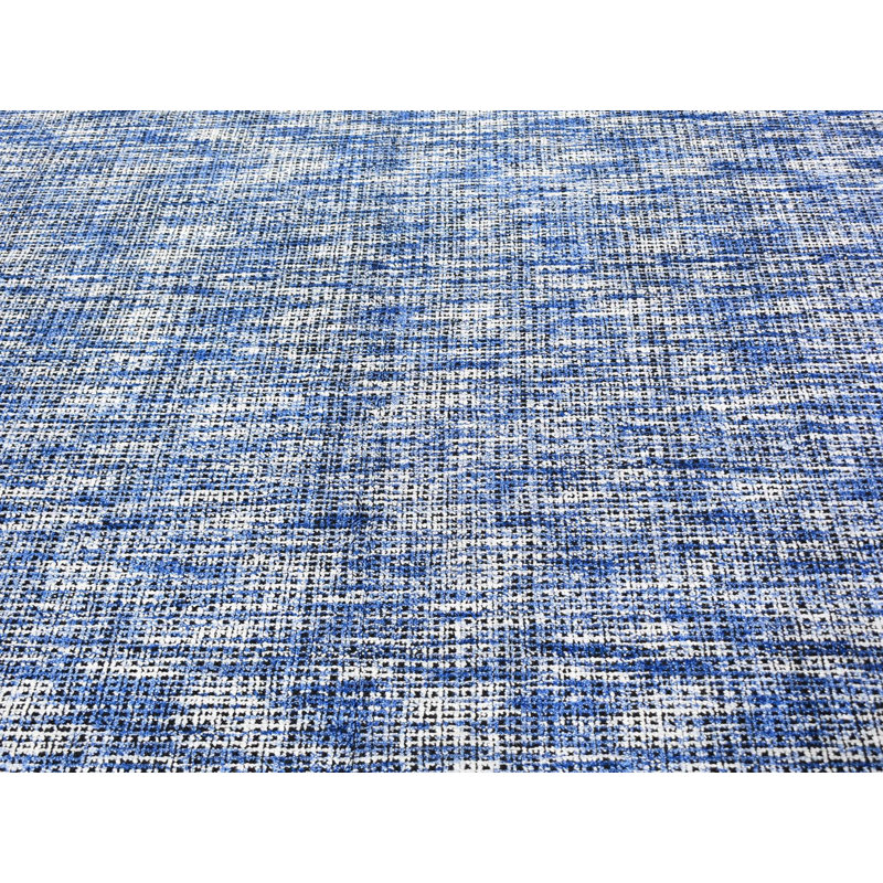 Tapis oriental bleu en laine tissé à la main 8 pi 2 po x 10 pi 0 po - MOA10259534