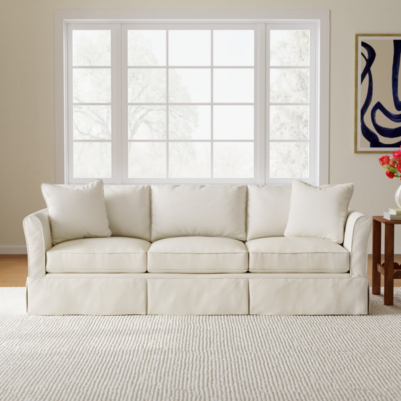 Shelby 82'' Upholstered Sofa, Canvas Canvas Sunbrella® Canvas
