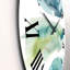 Blue and Green Clouds I - Horloge murale moderne