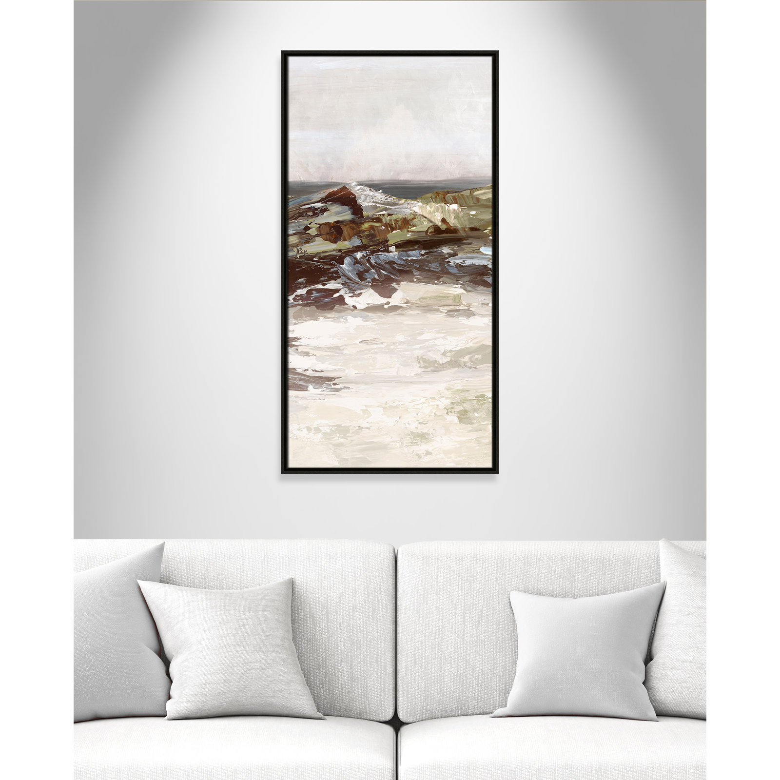 Stoney Peak Print by , 41.5" H x 21.5" W, Espresso