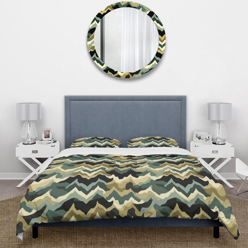 Ensemble de housse de couette Audine Rakeeba, Housse de couette simple + 1 taie décorative stan