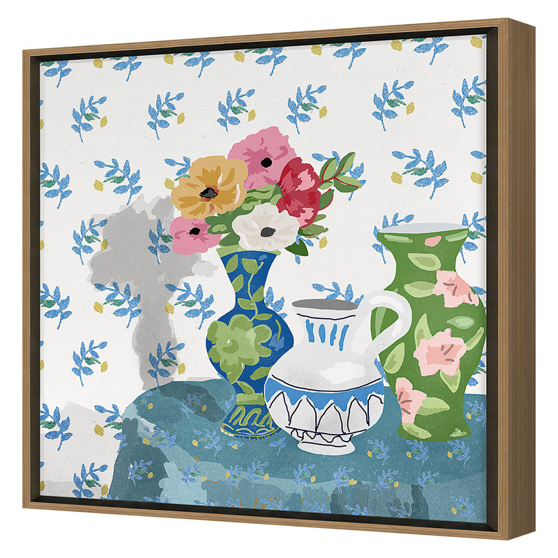 Williams Vase 2 Print by Dana Gibson, Gold, 24" H x 24" W 