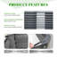  8x4x2ft Galvanized Raised Garden Bed, Planter Boxes Outdoor Large Metal Garden Beds For Planting Vegetables Flowers Herbs Rectangle Dark Gray