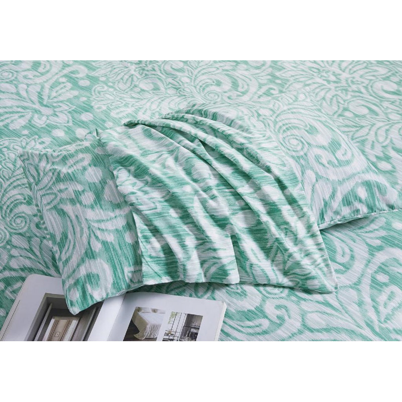 Bedding, Single Duvet Cover + 1 Standard Pillowcase, Royal Green