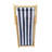 Populus Wood Sling Chair With Dark Blue Stripe - Outdoor Folding Lounge Chair, 40.24 In. Depth, 220 Lbs Weight Limit Color, 25.2 Package Width, 34.06 Height, 7.62 Lb Weight, Capacity