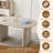59"-90.5" Extendable Dining Table with Dual-Pillar Design