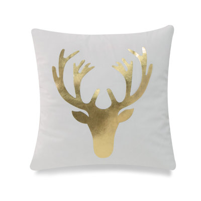 Foil Reindeer Head With Polyester Insert Pillow