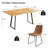 Kitchen Dining Set, Extendable Dining Table with Upholstered Dining Chairs-124957670