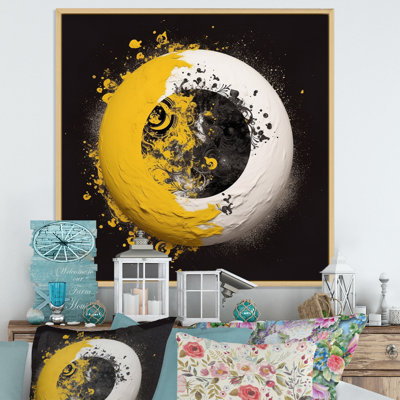 Jaune et blanc sur fond blanc
