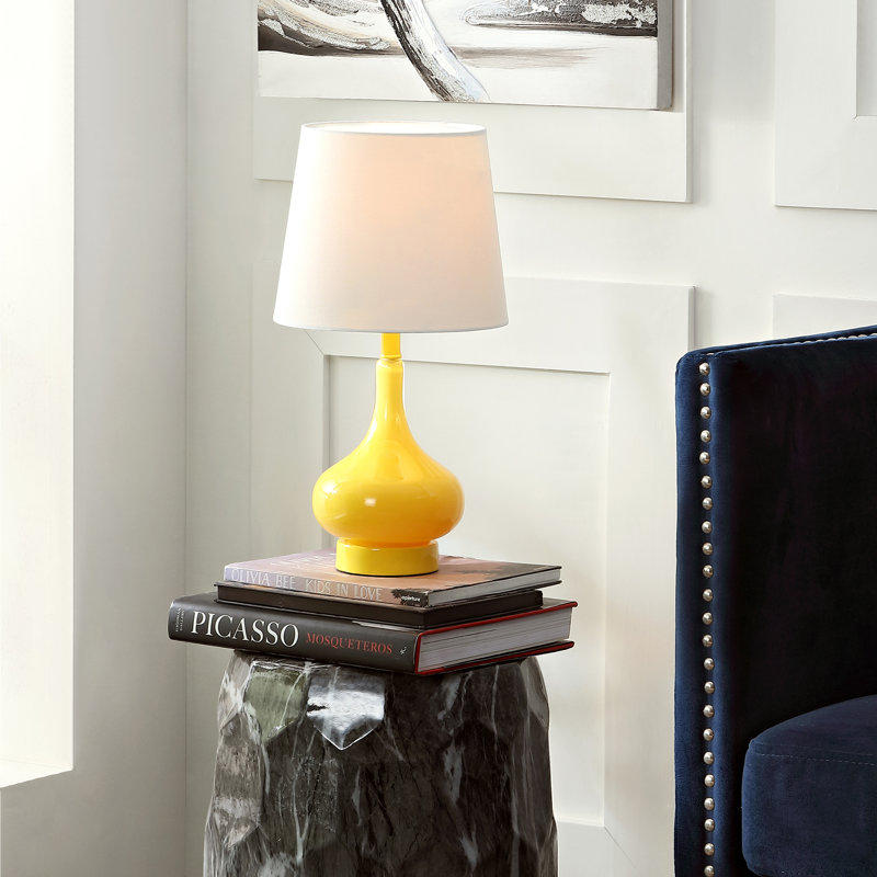 Mikac Glass Table Lamp, Yellow