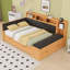 Lit de jour avec couchette, tablettes de rangement, banc et station de charge-1716469516