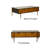 American style retro coffee table