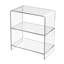 Candice 22 in. W Rectangular Clear Acrylic 2 Tier Etagere Bookcase, Clear