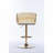 Chrome Footrest and Base Swivel Height Adjustable Mechanical Lifting Velvet + Golden Leg Simple Bar Stool-745230688