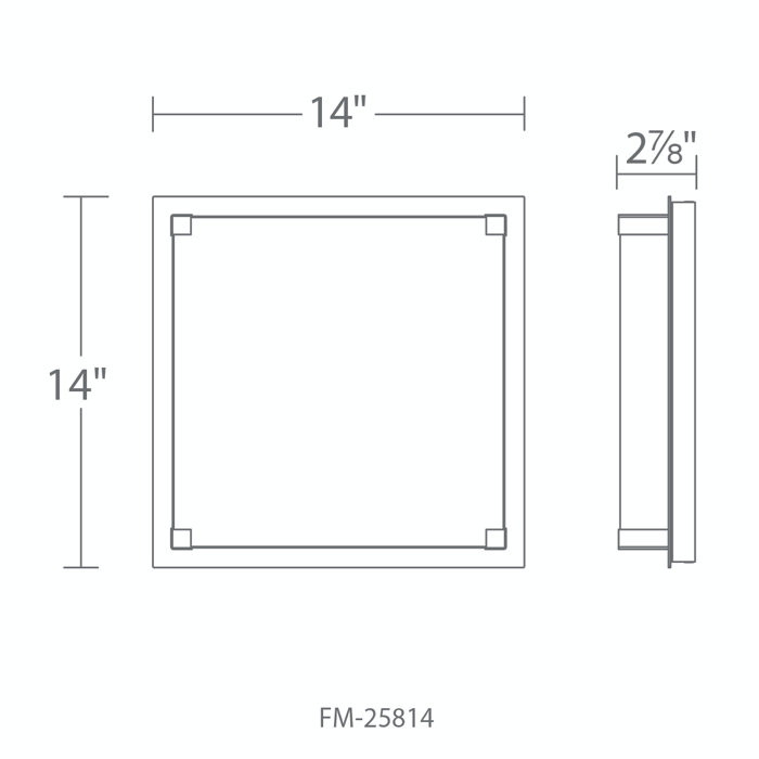 Chrome Glass LED Indoor/Outdoor Flush Mount Light