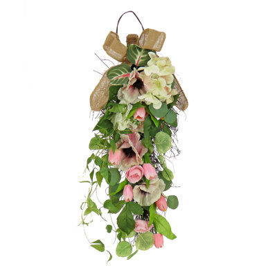 Ornement 26 "hortensias, tulipes et eucalyptus