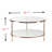 Coffee Table, Cocktail Table With Shelf