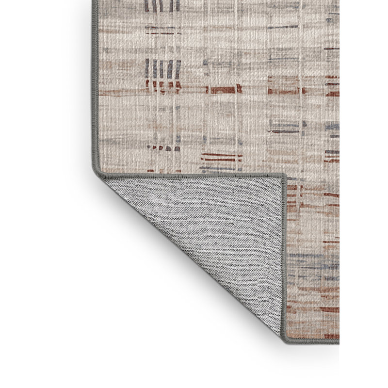 Tapis gris lavable à la machine, Rectangle 7 pi x 9 pi