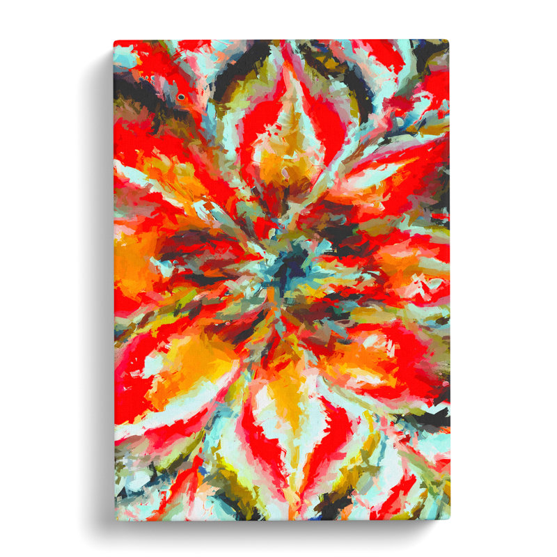 Floral Explosion Abstract - Wrapped Canvas, 50cm H x 35cm W x 3cm D
