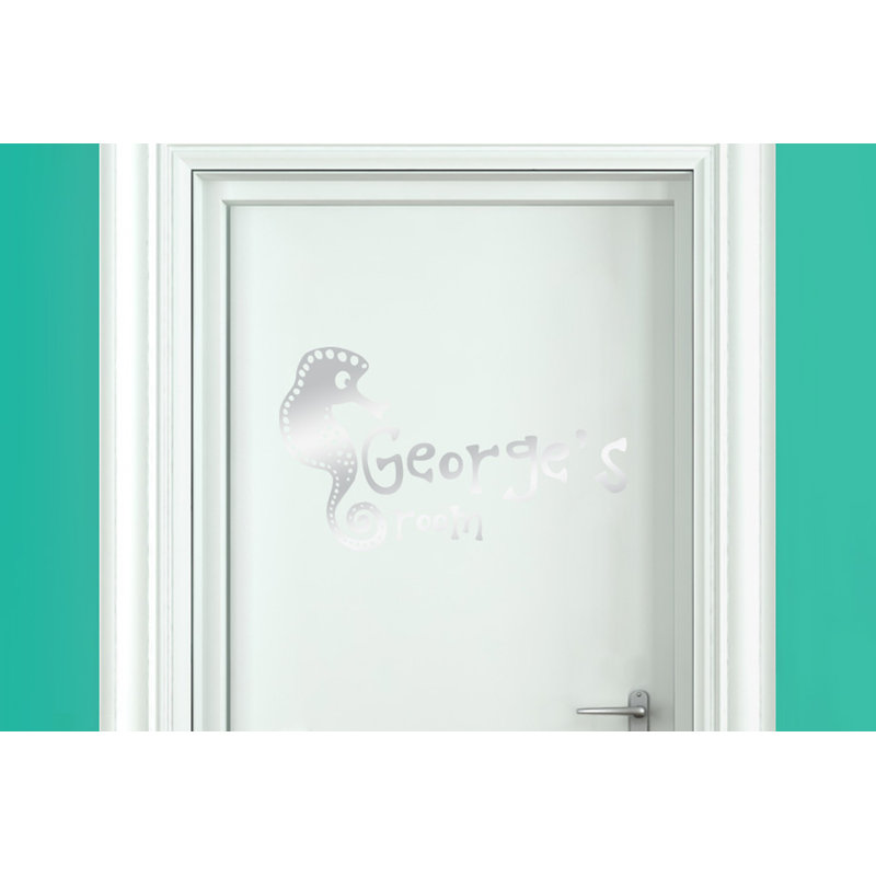 Nautical & Beach Wall Decal, Shiny Silver