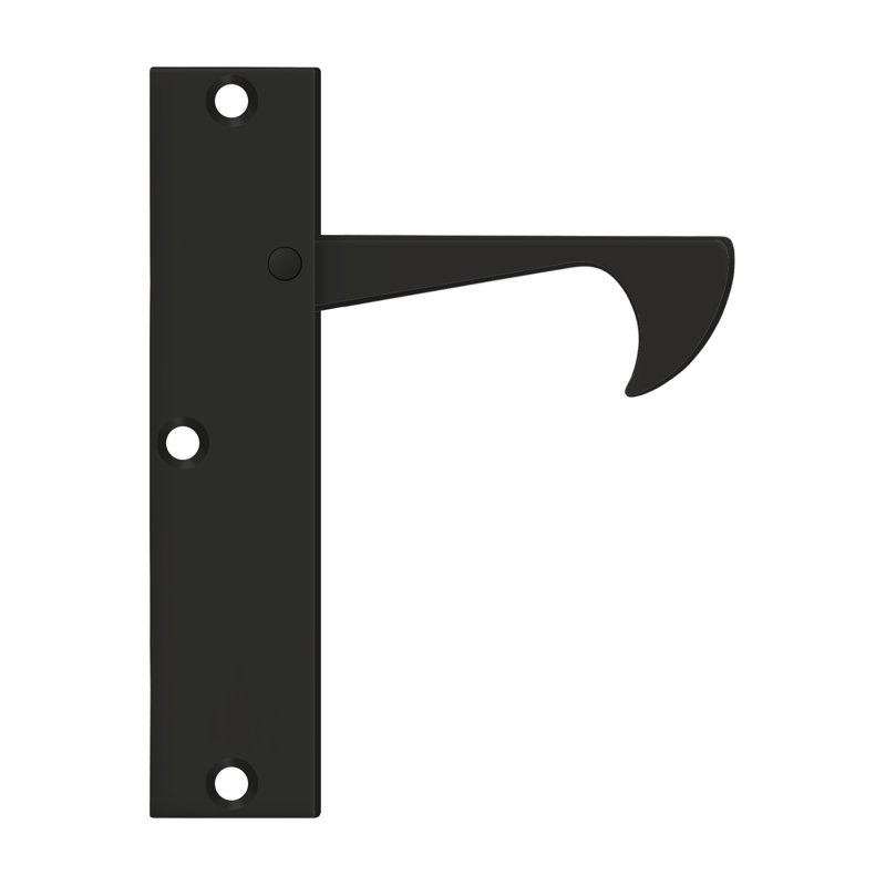 584BBAC4C51B441499DDEAAC0E43E264 Edge Pulls-Thin, 4-1/4" x 1" in Paint Black