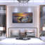 «Santorini Painted Sunset» par Rey Klimt, art mural en métal-638017680