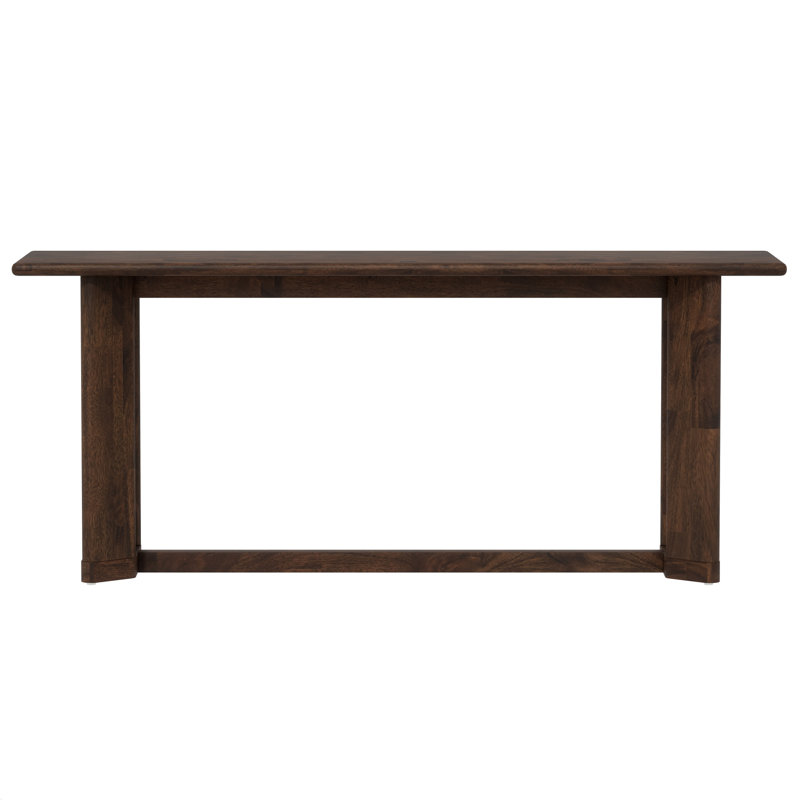 Banc de salle à manger en bois massif de 58 po de largeur Laneway, H 24 po x l 58 po x P 16 po