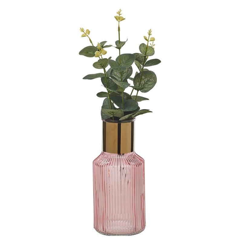 Agosto Glass Table Vase, Pink