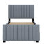 Lit plateforme tapissier avec lit gigogne-1698967621
