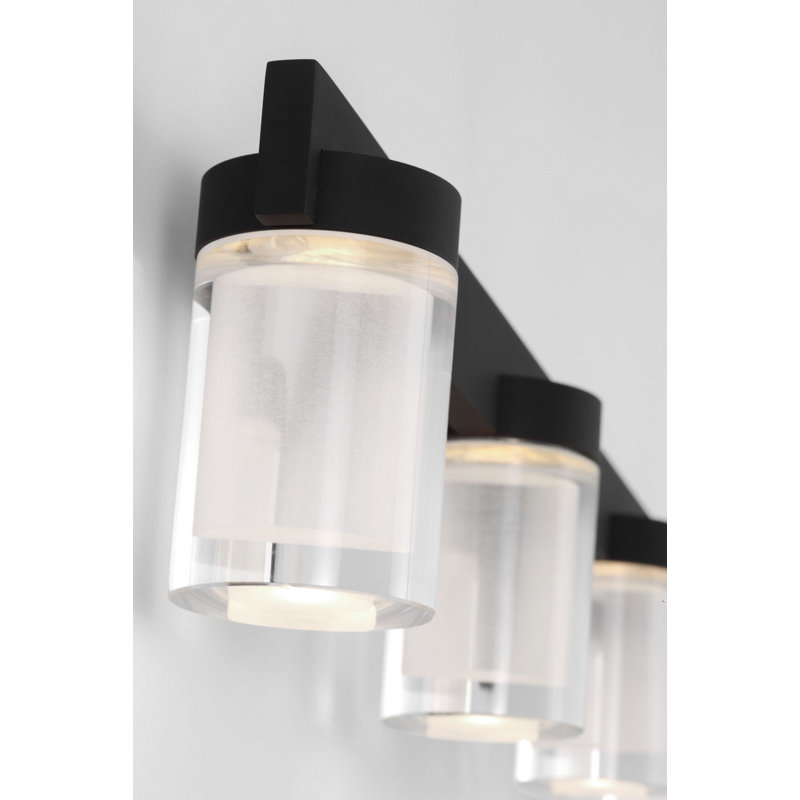 Esfera 5 - Light LED Bath Sconce, Nightshade Black