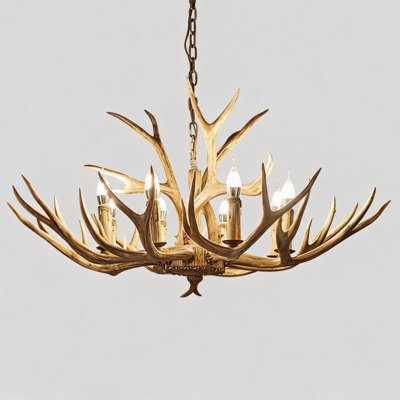 Candle Antler Chandelier Lights