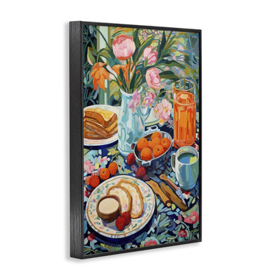 «Bright Petit déjeuner Spread», art de la giclée encadrée par LSR Design Studio