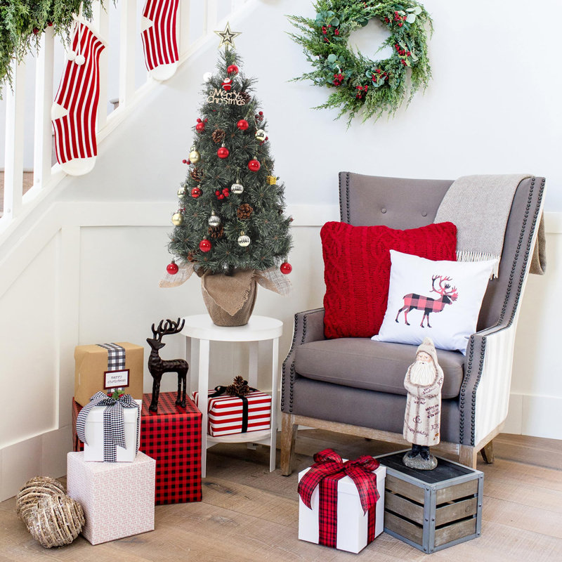3' H Lighted Artificial Christmas Tree