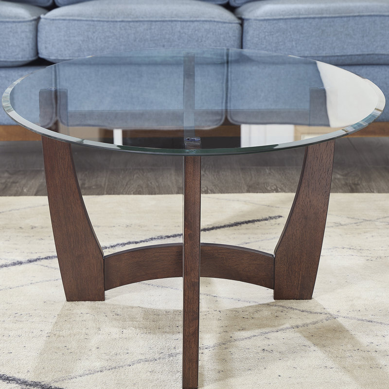 Table de bout en verre, Cerisier