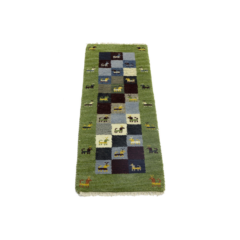 Jahmya Performance Wool Checkered Indoor Rug