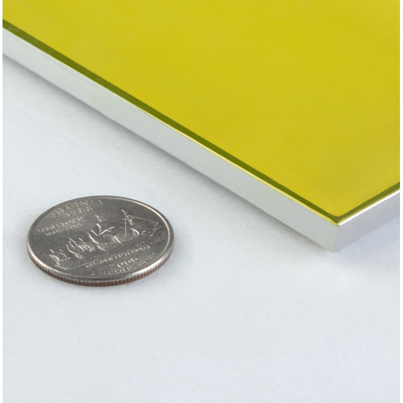 Artista 3" x 9" Glass Subway Tile, Royal Yellow