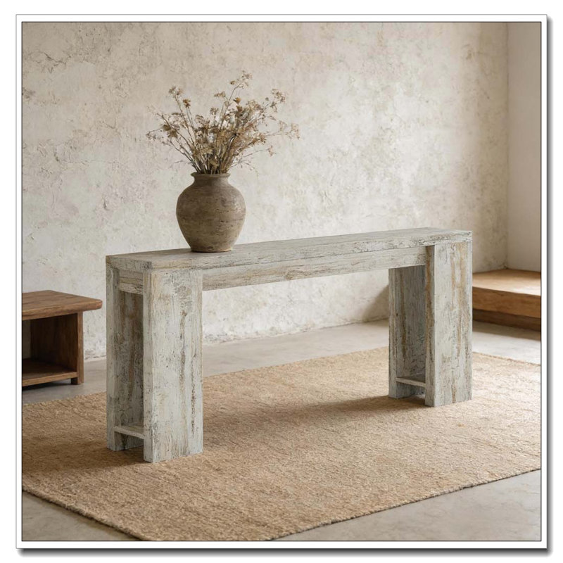 Table d'entrée en bois, console
