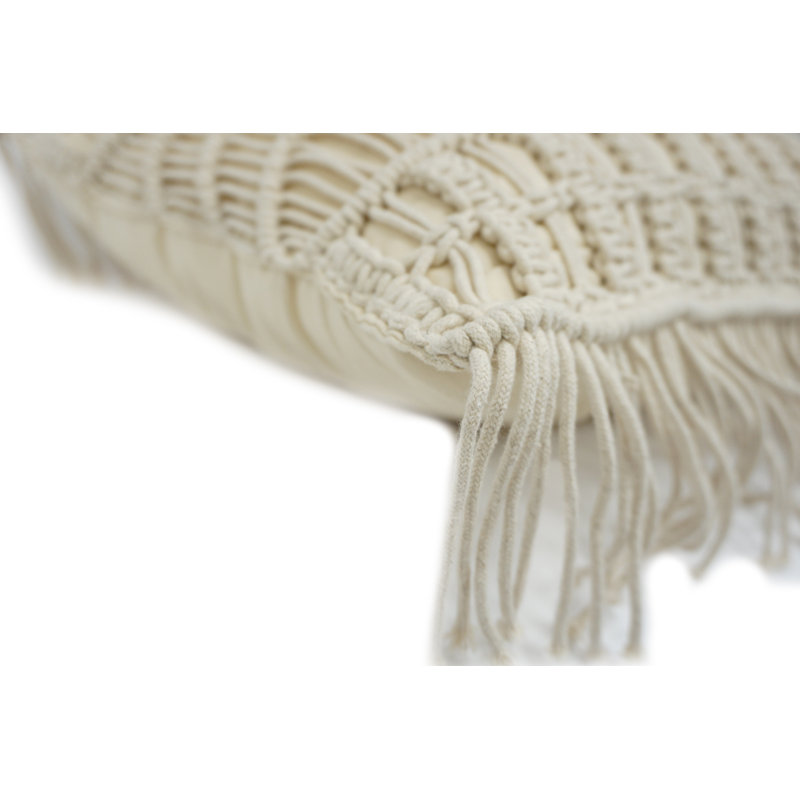 Cotton Blend Throw Pillow