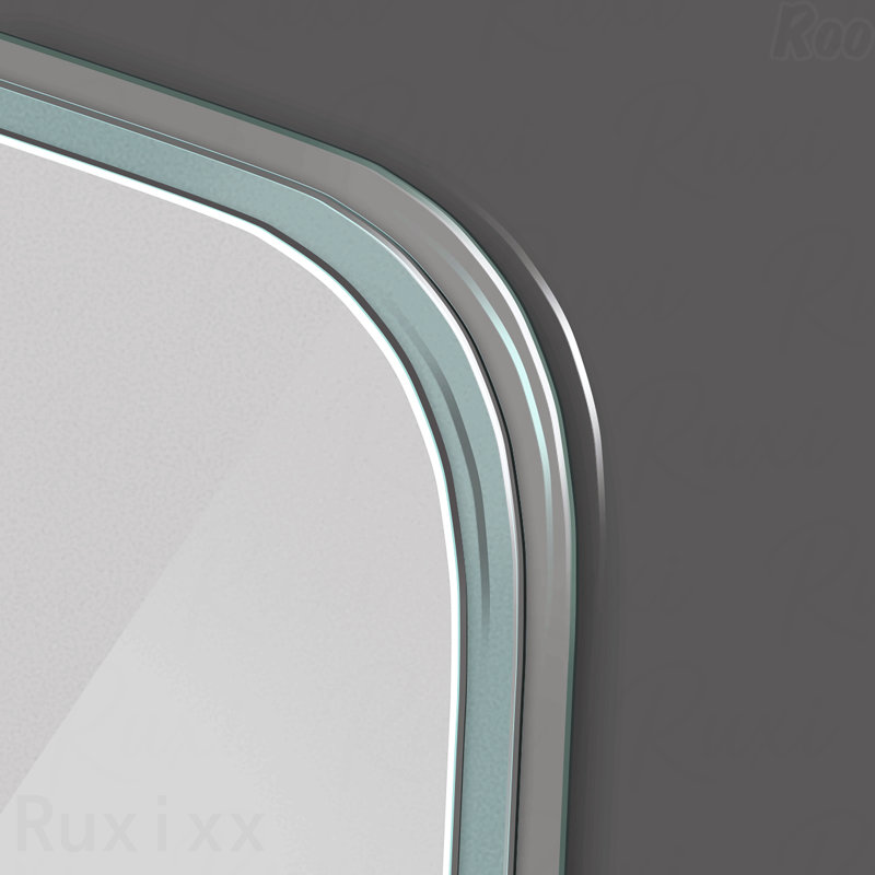 Miroir d'appoint de salle de bain mural - anti-buée, imperméable
