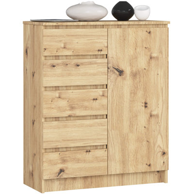 Eron 5 -Drawer Console