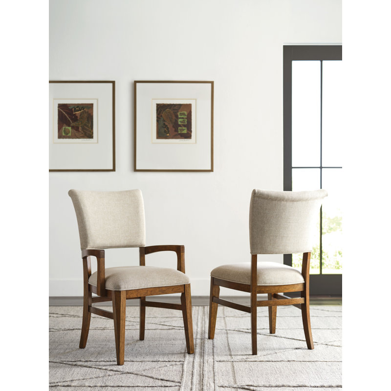 Chaise avec accoudoirs rembourrée Contour