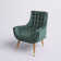 Cassie 34" Wide Tufted Polyester Lounge Chair