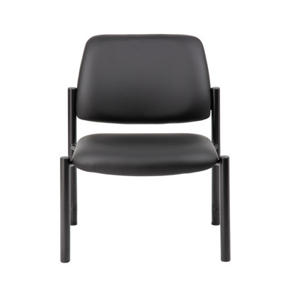 Sopris 26" W Bariatric Antimicrobial Vinyl Seat Waiting Room Chair with Metal Frame