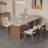 Simple Rectangular Rock Slab Dining Table Sets-109875877