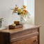 Armoire d'appoint en bois massif de couleur noyer noir