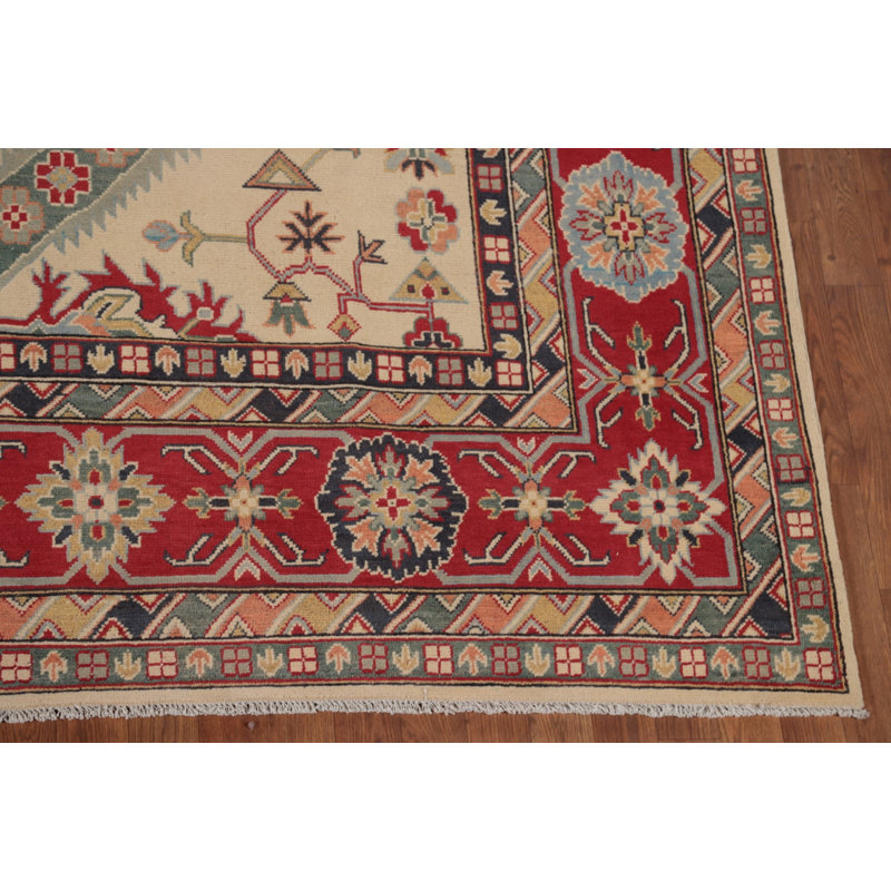 Tapis oriental géométrique Kazak 9 x 12
